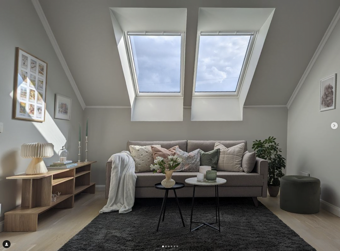 homestyling av att allrum i en villa av inredare Jenny Strand
