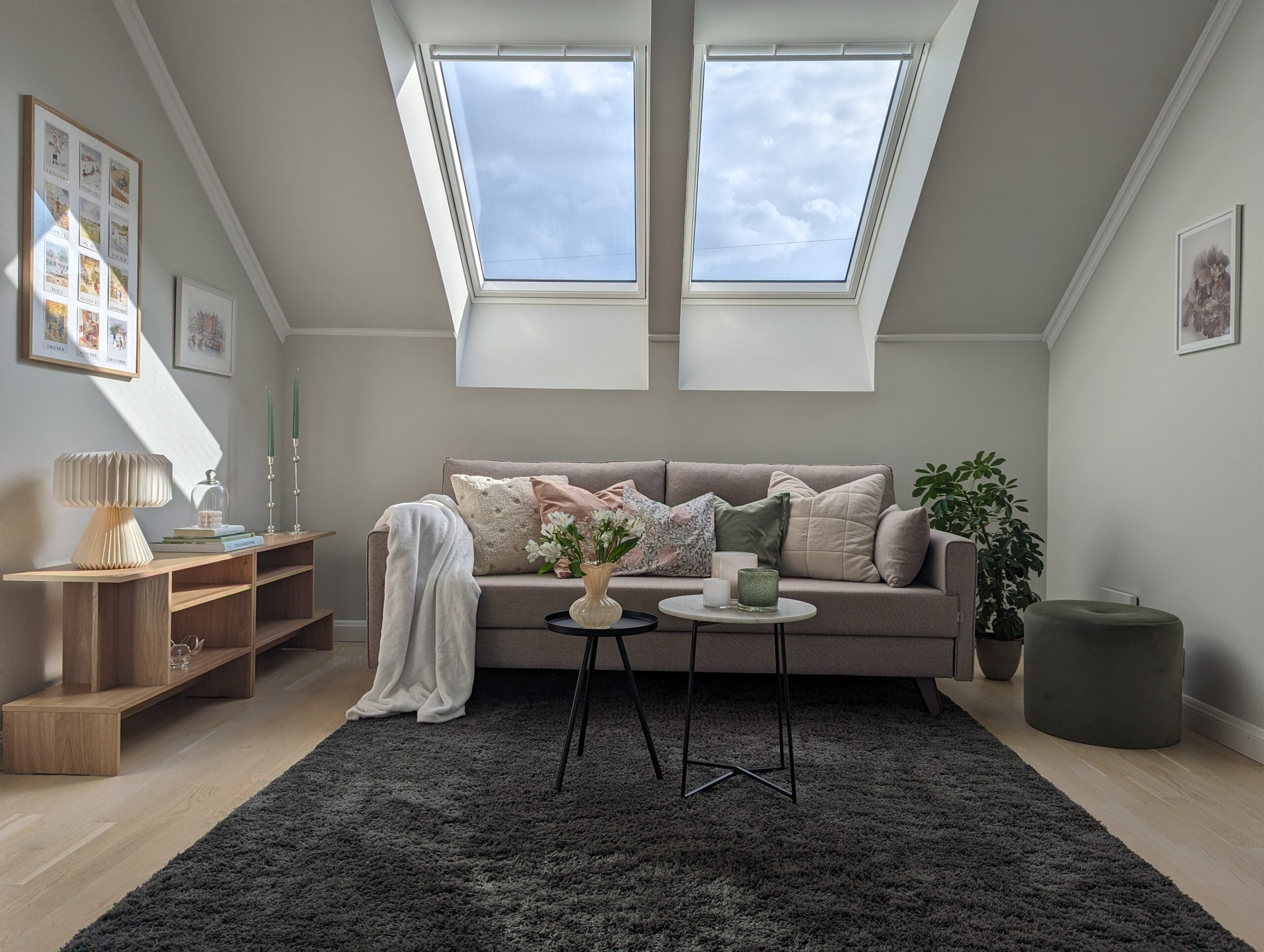 homestyling inför bostadsförsäljning av att allrum av inredare Jenny Strand