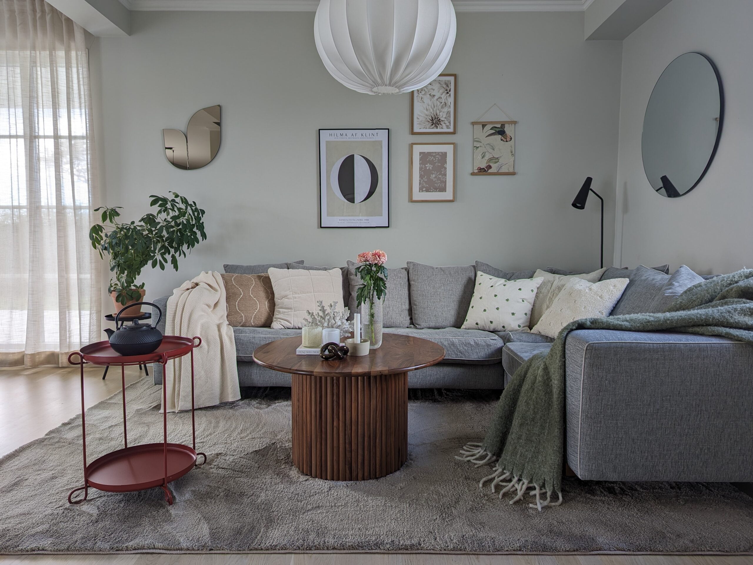 homestyling av ett vardagsrum av inredare Jenny Strand